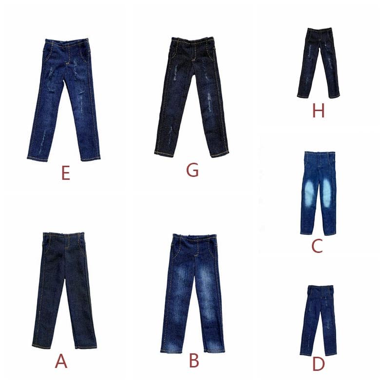 1/12 scale figure clothes Jeans male pants for 6 inch man action fgure body