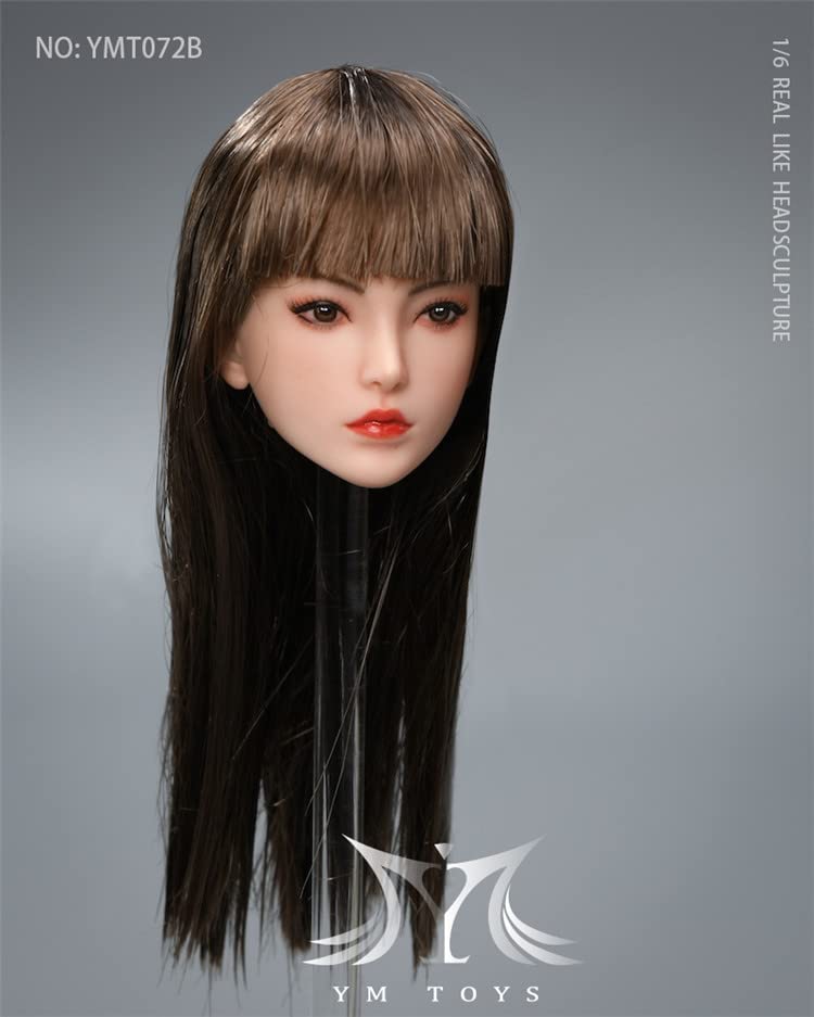 YSBRING YMTOYS YMT072B 1/6 Scale Female Head Sculpture Lei Lei Figure Accessories for 12 Inch Collectible Doll Body