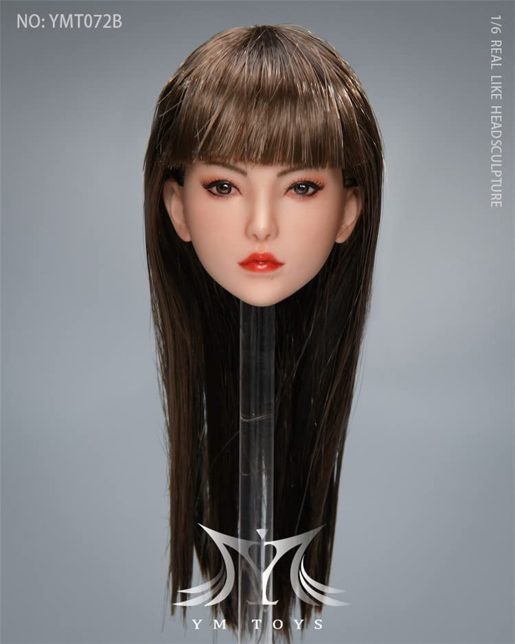 YSBRING YMTOYS YMT072B 1/6 Scale Female Head Sculpture Lei Lei Figure Accessories for 12 Inch Collectible Doll Body