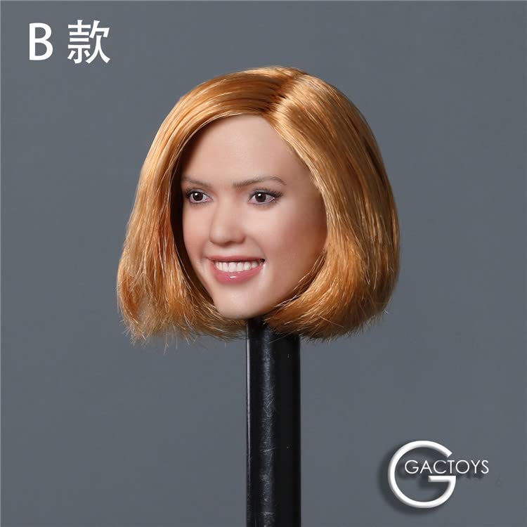 i8 TOYS GACTOYS GC035B 1/6 Scale Female Figure Accessories Head Smiley Beauty Head Sculpture for 12 Inches Female Doll Body