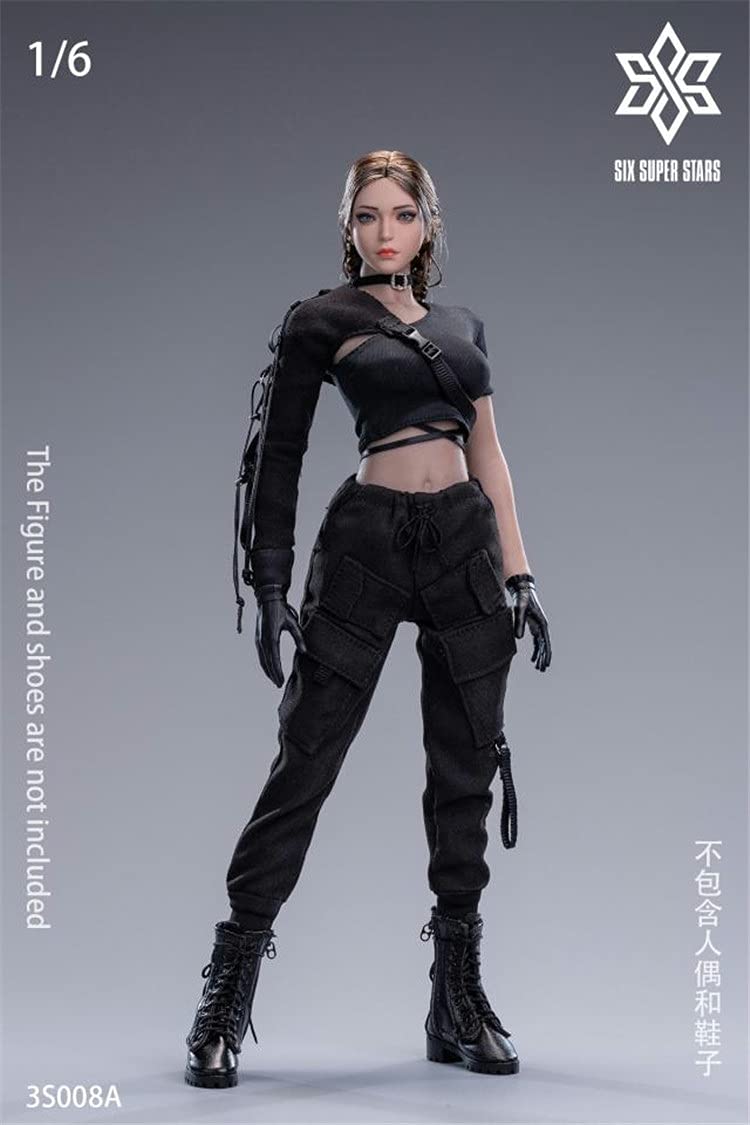YSBRING Six Super Stars 3S008A 1/6 Scale Cool Girl Functional Outfit for 12 Inch Female Action Figure Body (without figure shoes weapon)