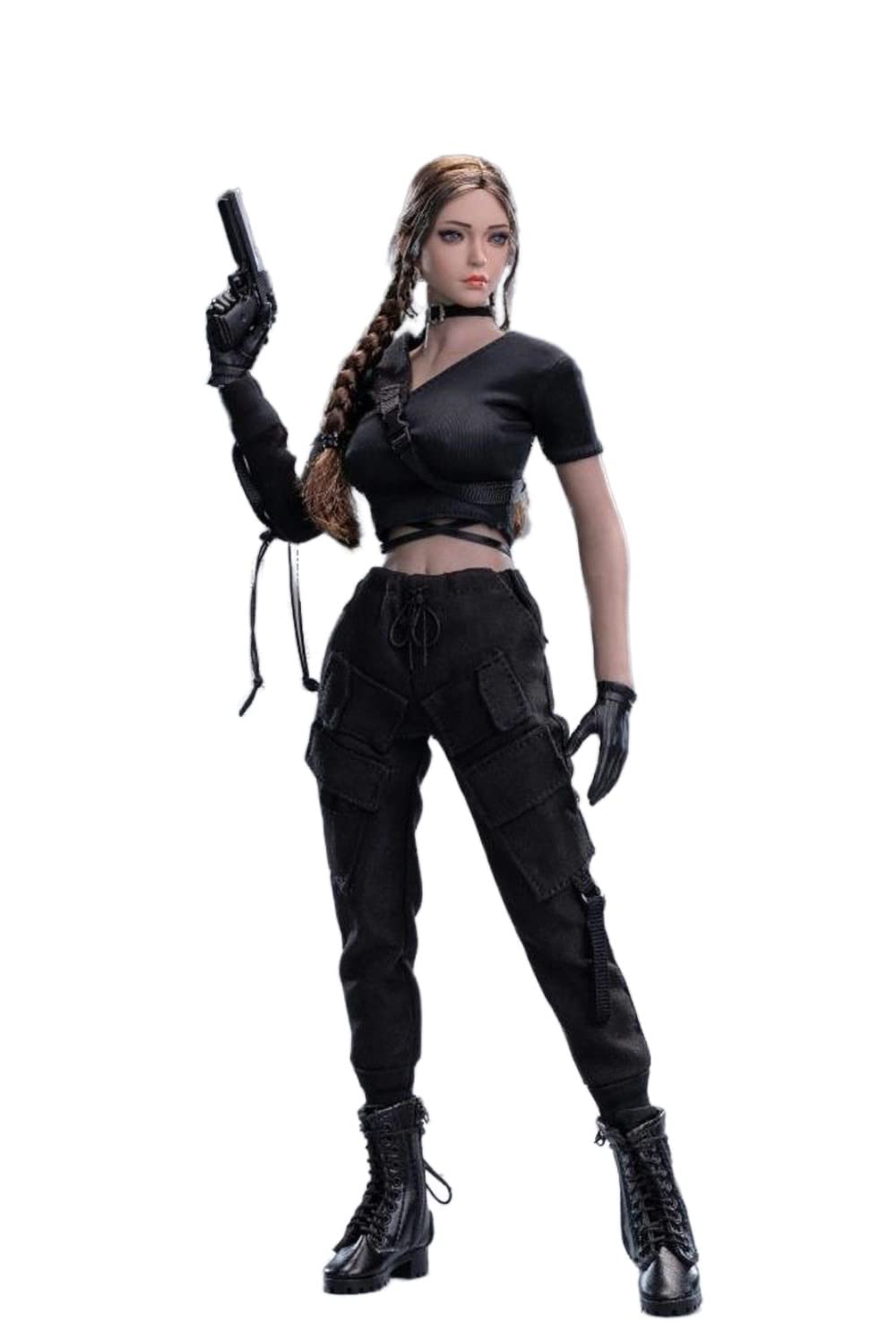 YSBRING Six Super Stars 3S008A 1/6 Scale Cool Girl Functional Outfit for 12 Inch Female Action Figure Body (without figure shoes weapon)
