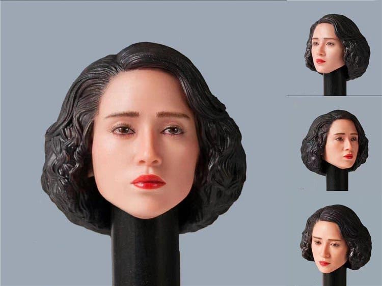 Hongyi 1/6 scale 1980s Asian female Movie Star Head Sculpt for 12 inch movie action figure body