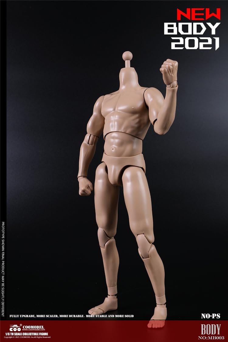 COOMODEL 1/6 Scale muscular man Super Flexible Figure Body 23.9cm Male Action Figure Body Without Head Sculpture