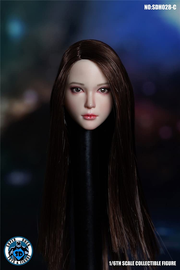 YSBRING SUPER DUCK SDH028C 1/6 Scale Figure Accessories Beauty Head Sculpture for 12 Inch Female White Skin Action Figure