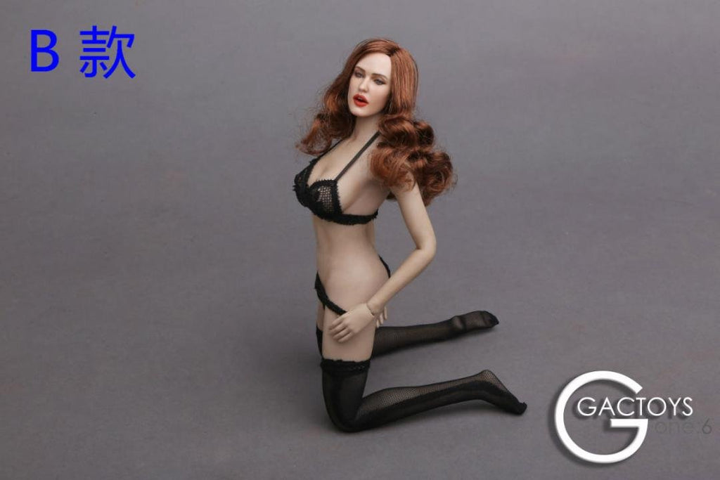i8 TOYS GACTOYS GC017-B 1/6 Scale Figure Accessories European Beauty Head with Expression Female Head Sculpture for 12 Inch Female Doll