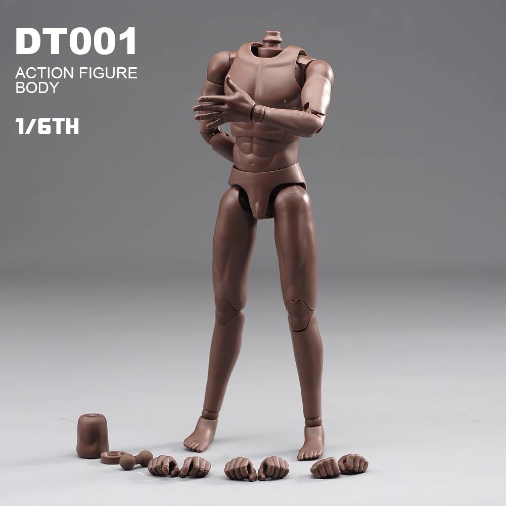 1/6 scale male doll body for 12 inch man action figure bodys