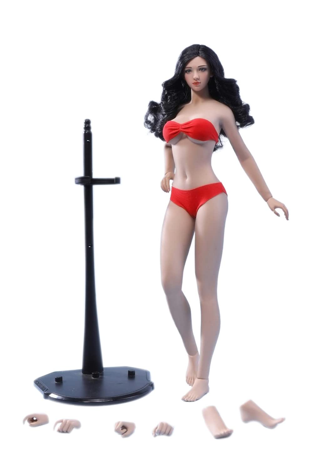 YSBRING TBLeague PHMB2022-S49 1/6 Scale Super Flexible Female Seamless Body 12 Inch Collectible Action Figure Doll (Wheat Skin, with head)
