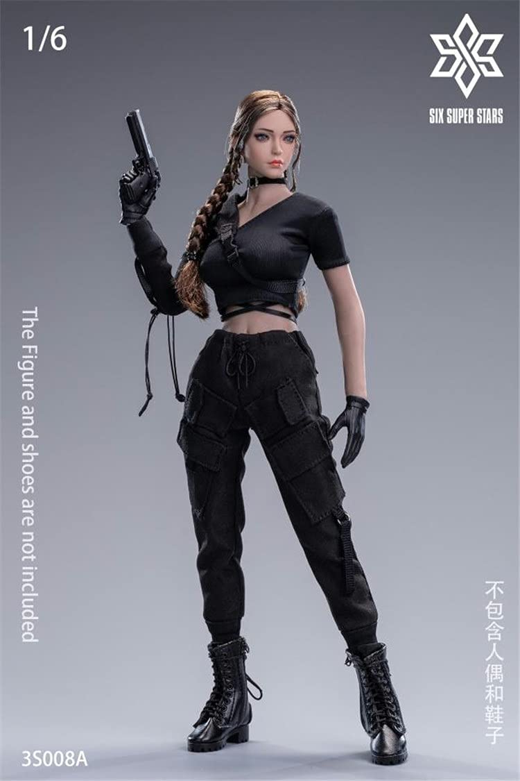 YSBRING Six Super Stars 3S008A 1/6 Scale Cool Girl Functional Outfit for 12 Inch Female Action Figure Body (without figure shoes weapon)