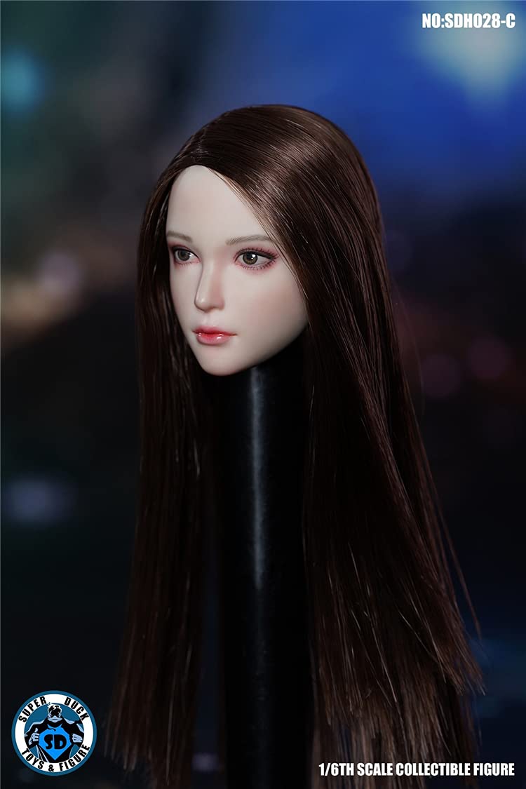 YSBRING SUPER DUCK SDH028C 1/6 Scale Figure Accessories Beauty Head Sculpture for 12 Inch Female White Skin Action Figure