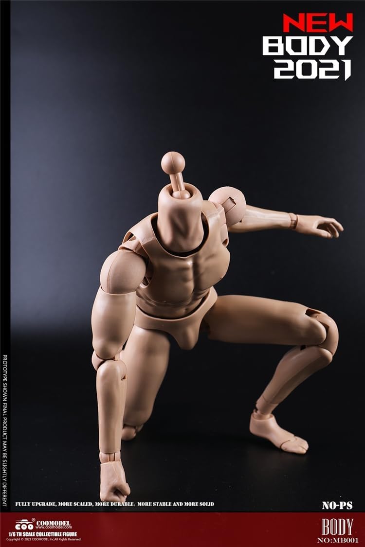 COOMODEL MB001 1/6 scale male body Muscle man no head for 12 inch man action figure
