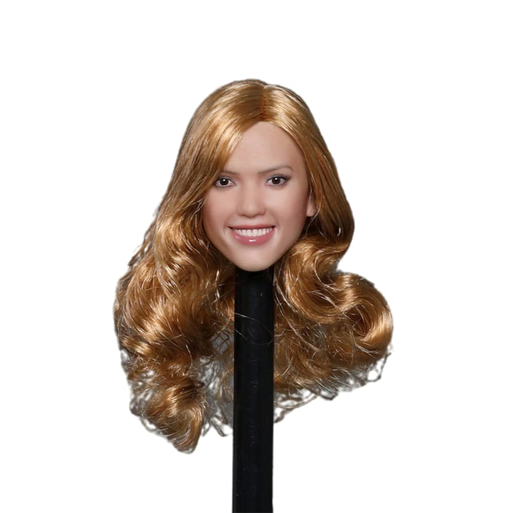 i8 TOYS GACTOYS GC035A 1/6 Scale Female Figure Accessories Head Smiley Beauty Head Sculpture for 12 Inches Female Doll Body