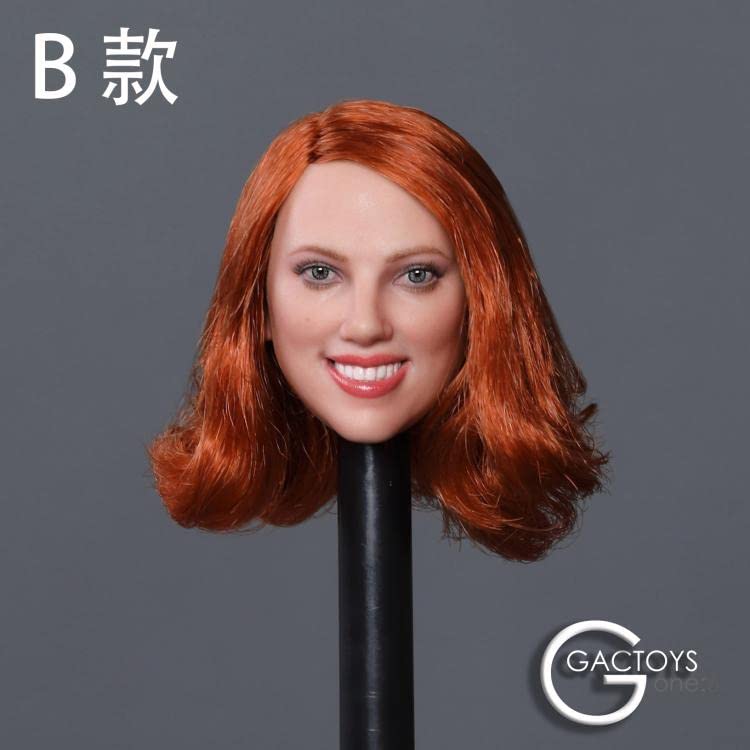 YSBRING GACTOYS GC033B 1/6 Scale Female Head Sculpt European and American Star Head Carving for 12 Inch Action Figure Doll