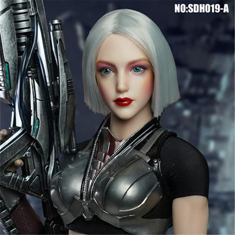 YSBRING SUPER DUCK SDH019A 1/6 Scale Female Head Hair Transplant Beauty Head Carving for 12 Inch Collectible Action Figure Body