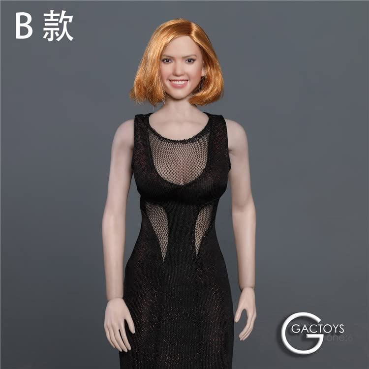 i8 TOYS GACTOYS GC035B 1/6 Scale Female Figure Accessories Head Smiley Beauty Head Sculpture for 12 Inches Female Doll Body