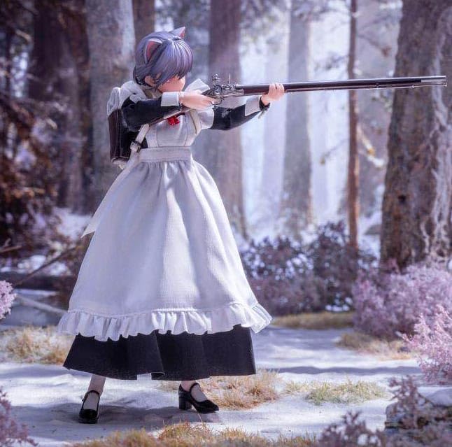 HASUKI Feiqizii Cute Girl Action Figure, 6 inch, 1/12 scale