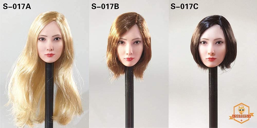 SGTOYS S-017 1/6 scale female head sculpt for 12 inch sexy women collectable action figure doll A