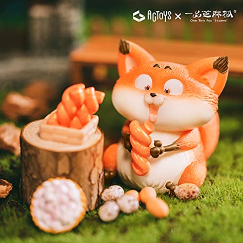 ACTOYS Cute fox figure Collectable Figurines toys figure cute doll (6PC fullset)
