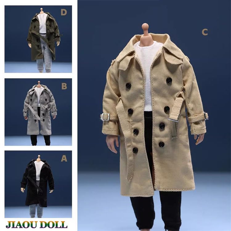 JIAOU DOLL 1/12 scale male accessories clothes windbreaker jacket for 6 inch man action figure