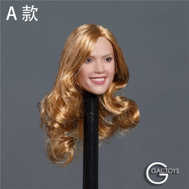i8 TOYS GACTOYS GC035A 1/6 Scale Female Figure Accessories Head Smiley Beauty Head Sculpture for 12 Inches Female Doll Body