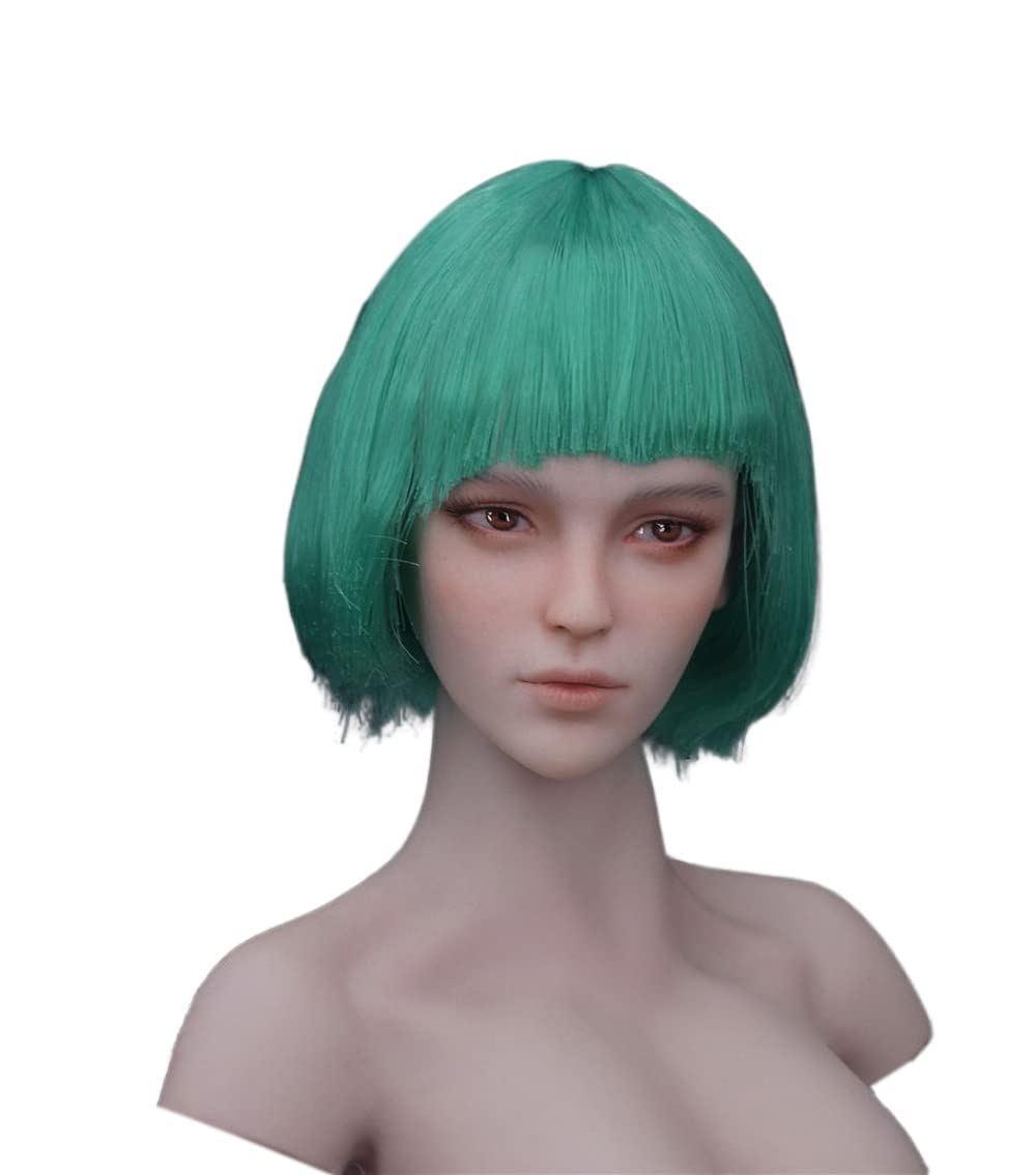 YSBRING DS TOYS D-011 1/6 Scale Cosplay Head Sculpture Figure Accessories for 12 Inch European and American White-skinned Female Body (Green)