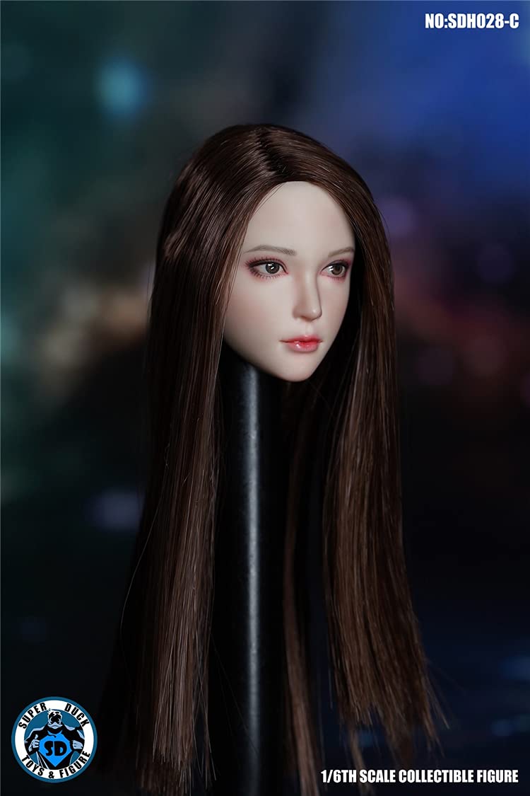 YSBRING SUPER DUCK SDH028C 1/6 Scale Figure Accessories Beauty Head Sculpture for 12 Inch Female White Skin Action Figure