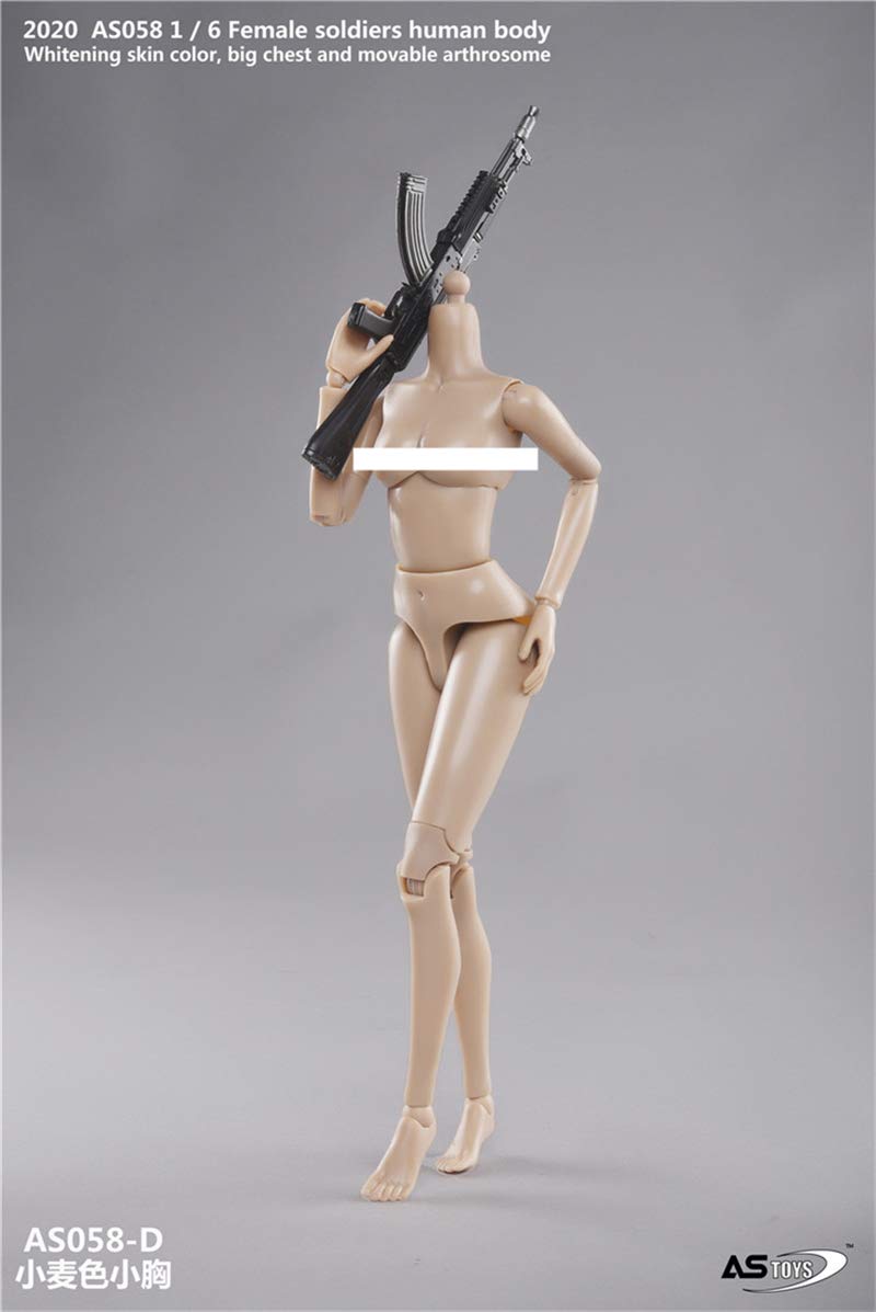 ASTOYS AS058 1/6 scale sexy female slim body for action figure Sun tan Skin medium bust