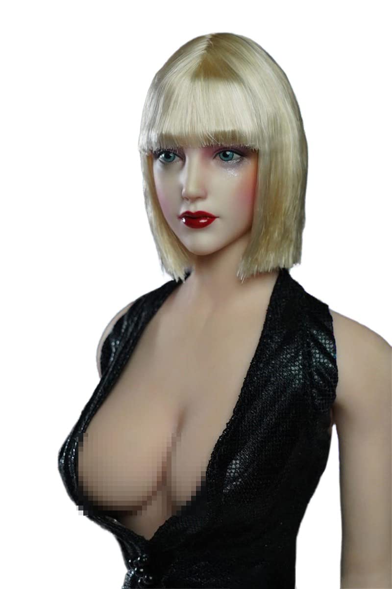 YSBRING SUPER DUCK SDH019B 1/6 Scale Female Head Hair Transplant Beauty Head Sculpt for 12 Inch Collectible Action Figure Body