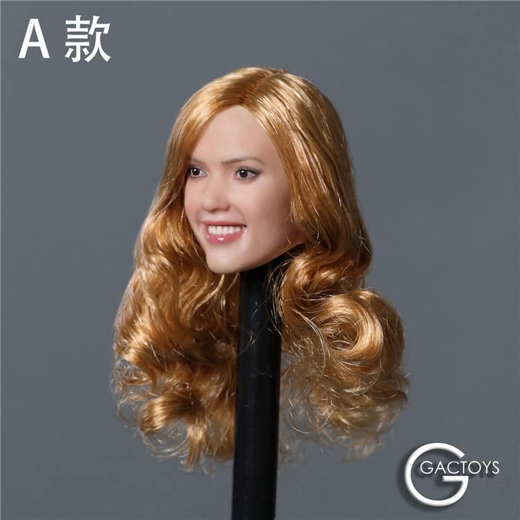 i8 TOYS GACTOYS GC035A 1/6 Scale Female Figure Accessories Head Smiley Beauty Head Sculpture for 12 Inches Female Doll Body