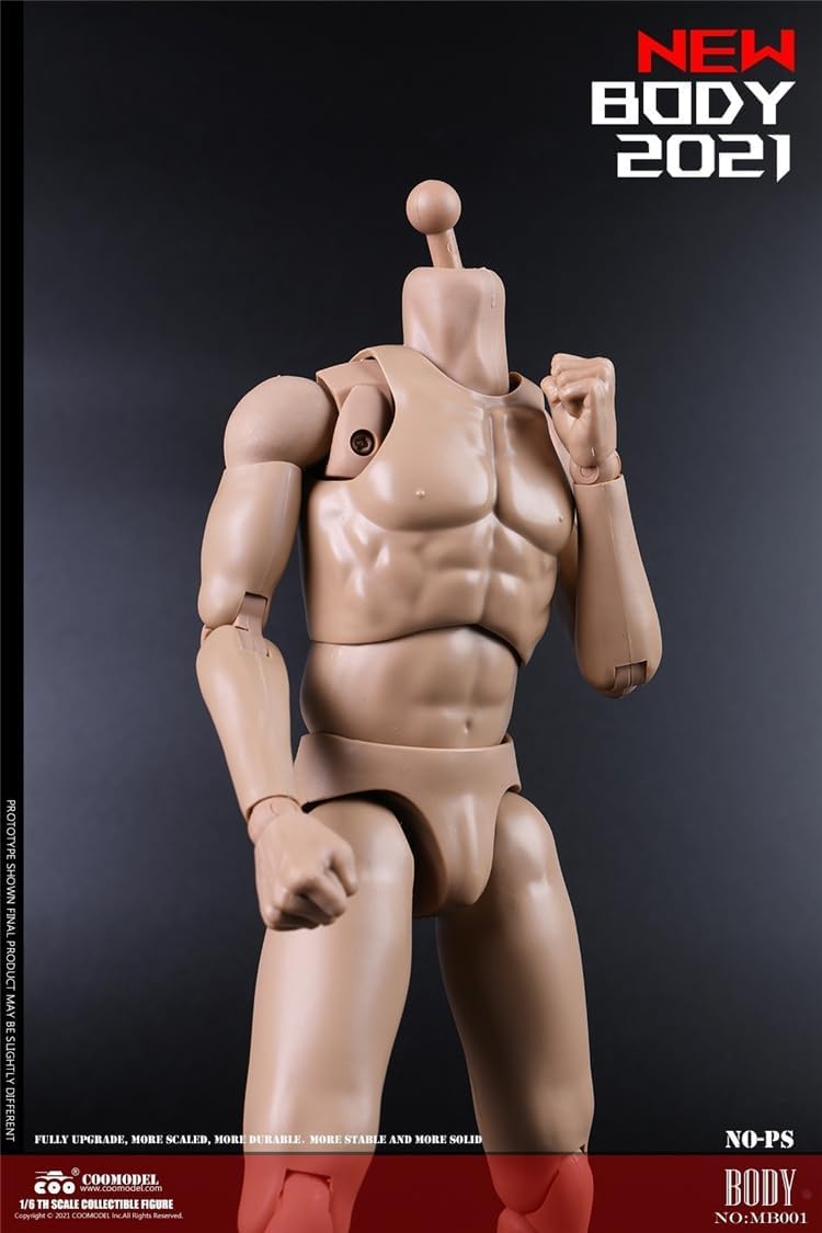 COOMODEL MB001 1/6 scale male body Muscle man no head for 12 inch man action figure