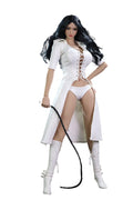 i8 TOYS 1/6 scale female accessories clothes Hooded leather windbreaker for 12 inch women collectible action figure White