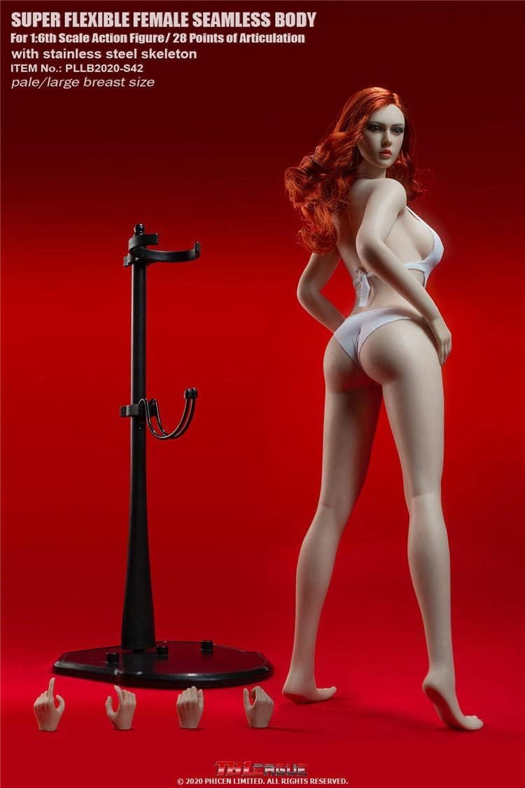 TBLeague 1/6 Scale Phicen Female Seamless Body for 12 inch Action Figure Pale with Head Sculpt S42