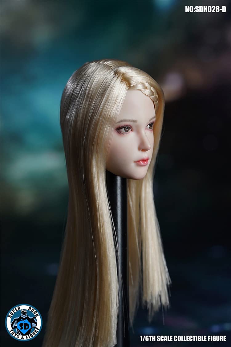 YSBRING SUPER DUCK SDH028B 1/6 Scale Figure Accessories Beauty Head Sculpture for 12 Inch Female White Skin Action Figure