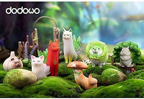 dodowo vegetable fairy cute doll animal figures box（6PC full set）