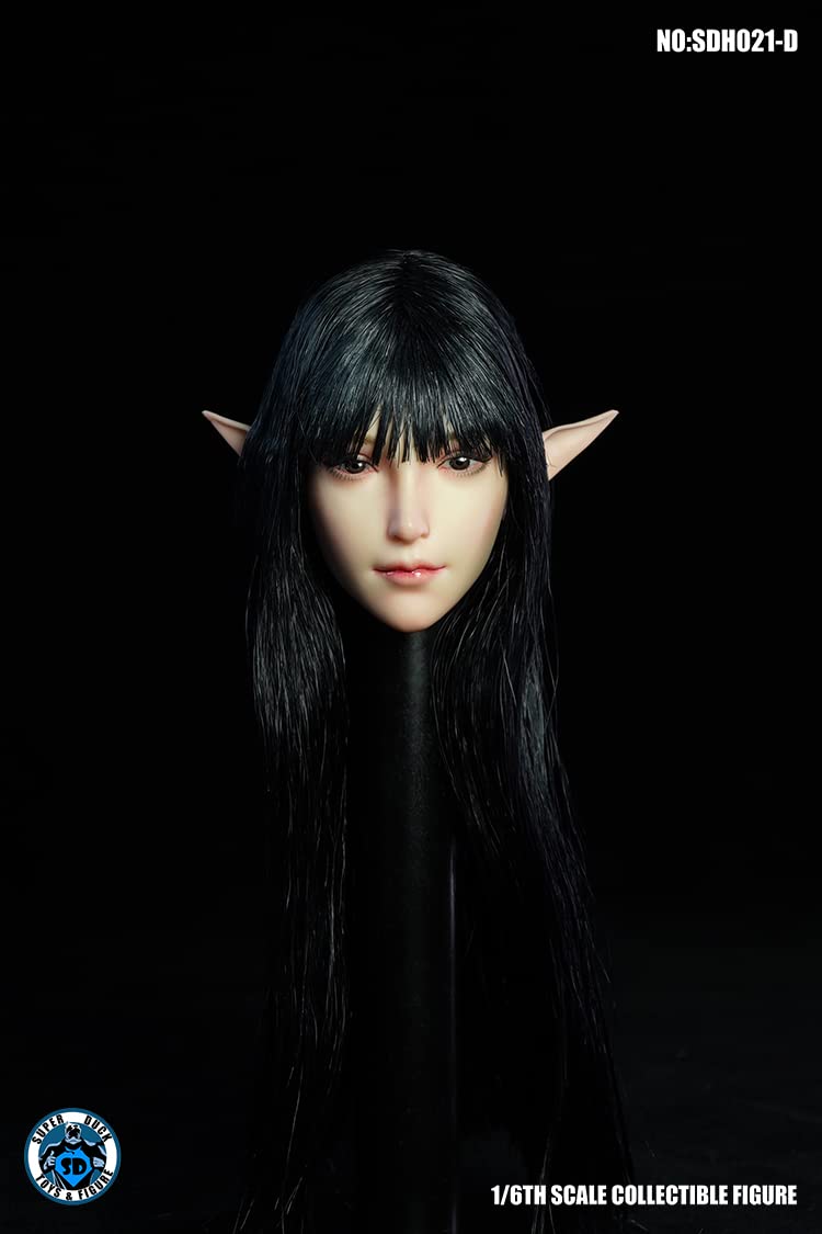 i8 TOYS SUPER DUCK SDH021 Night Elf 1/6 scale female accessories head sculpt for 12 inch collectible action figure D