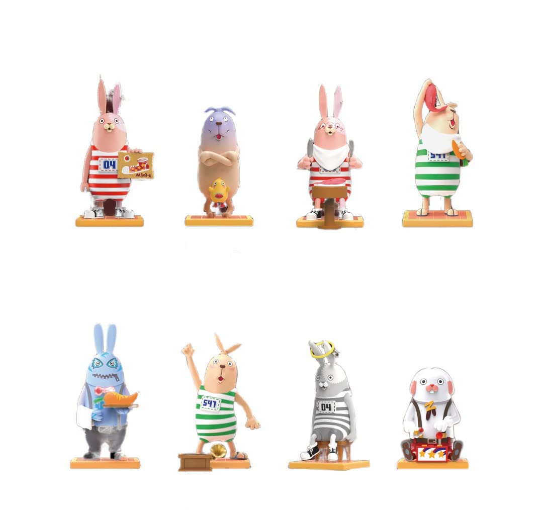 YSBRING better toys Runaway Rabbit's Prison Adventure Second Series Cute PVC Figures (8PC fullset)