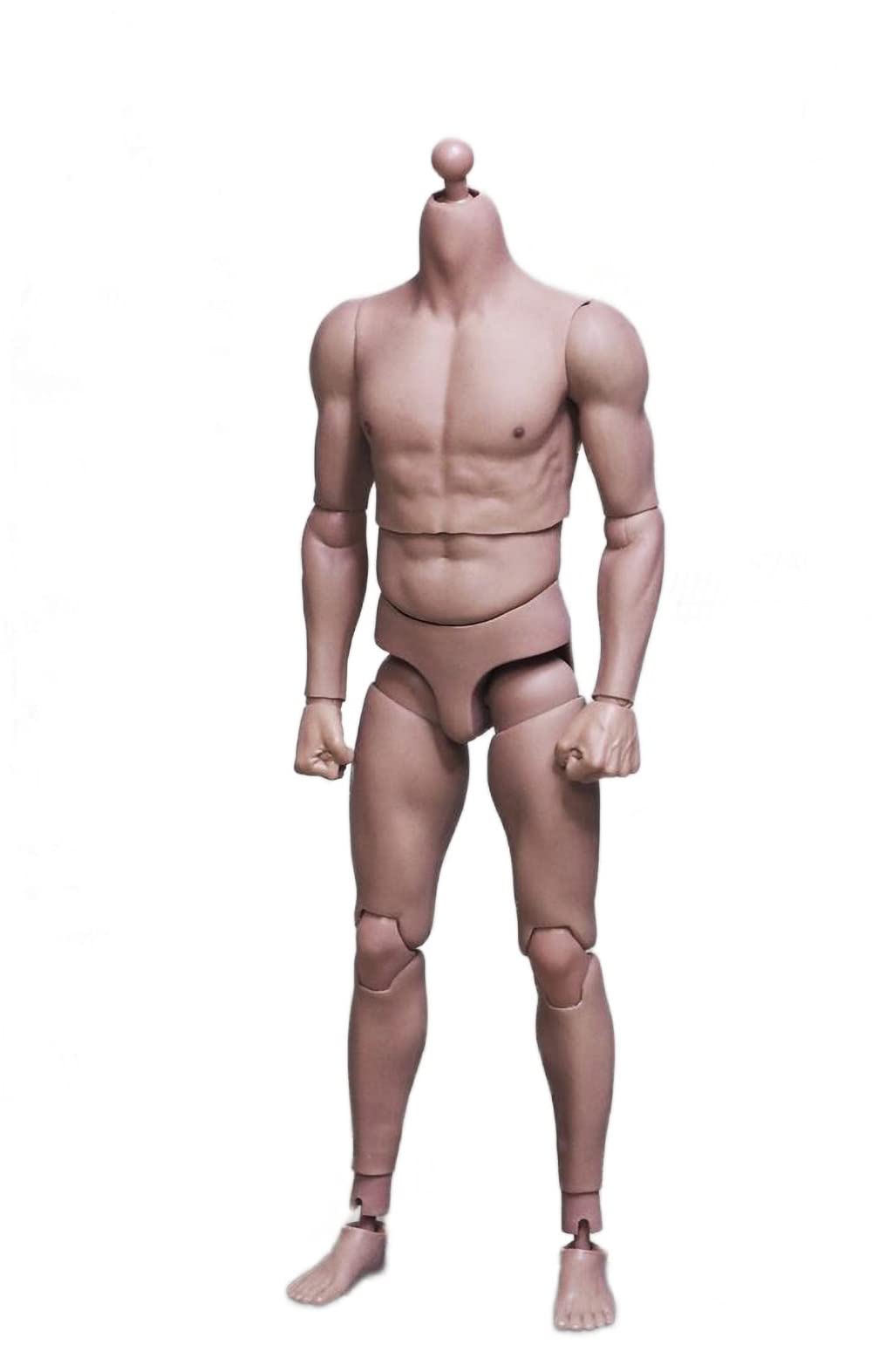 YSBRING JXtoys S01 /6 Scale Muscular Body Seamless Super Flexible Action Figure for 12 Inch Male Doll Without Head Sculpture