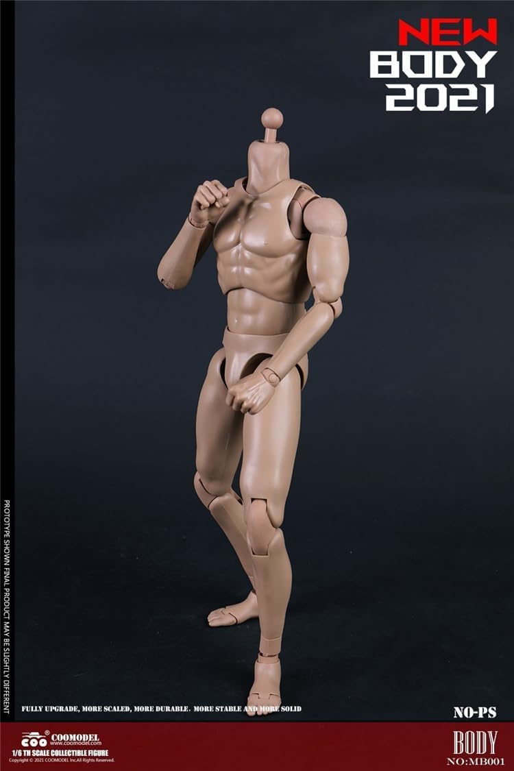 COOMODEL MB001 1/6 scale male body Muscle man no head for 12 inch man action figure