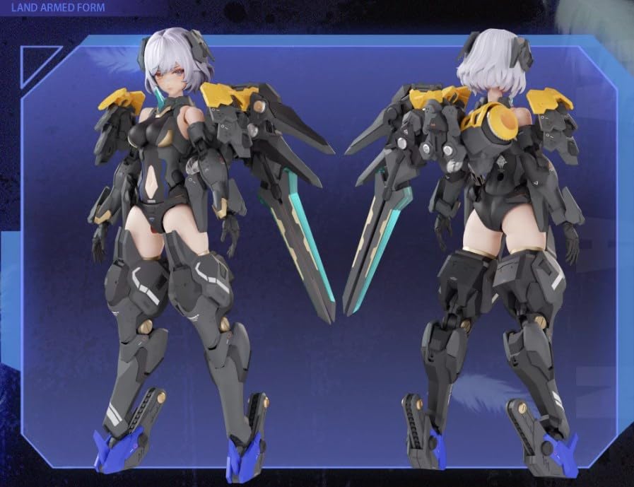 Kaitianjichuang 1/12 scale mecha angel swan girl Elysia model kits, 6 inch mecha girls action figure，15+ & adults