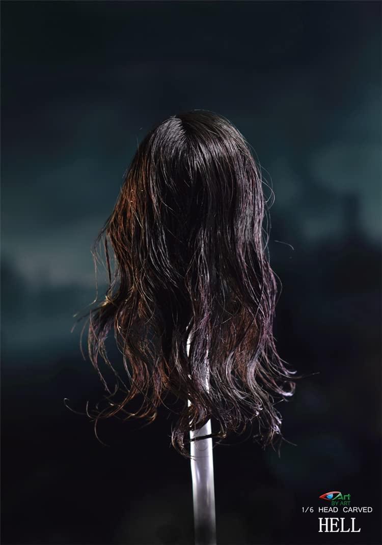 YSBRING BY-ART BY-T9 1/6 Scale Female Head Sculpture for 12 Inch Action Figure Body