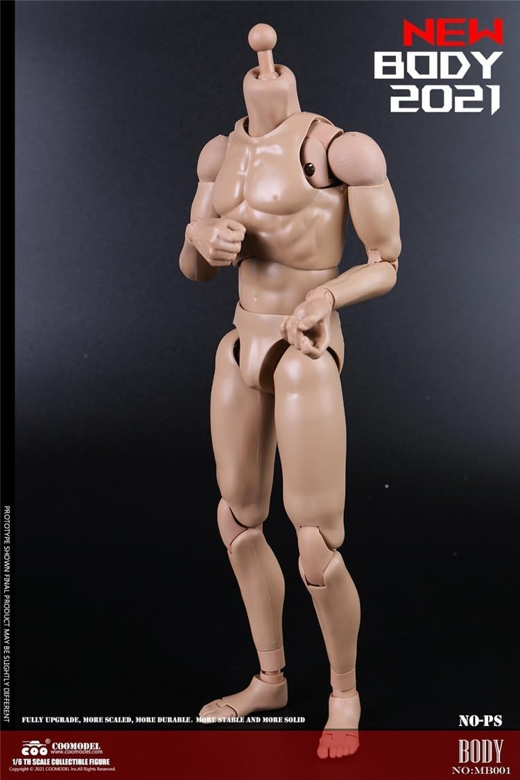 COOMODEL MB001 1/6 scale male body Muscle man no head for 12 inch man action figure