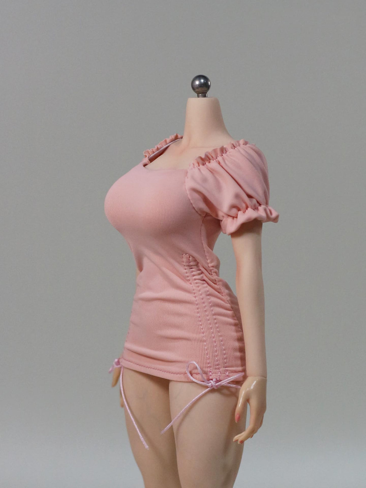 DMTOYS 1/6 scale female clothes French dress‌ pink for 12 inch woman action figure DF094