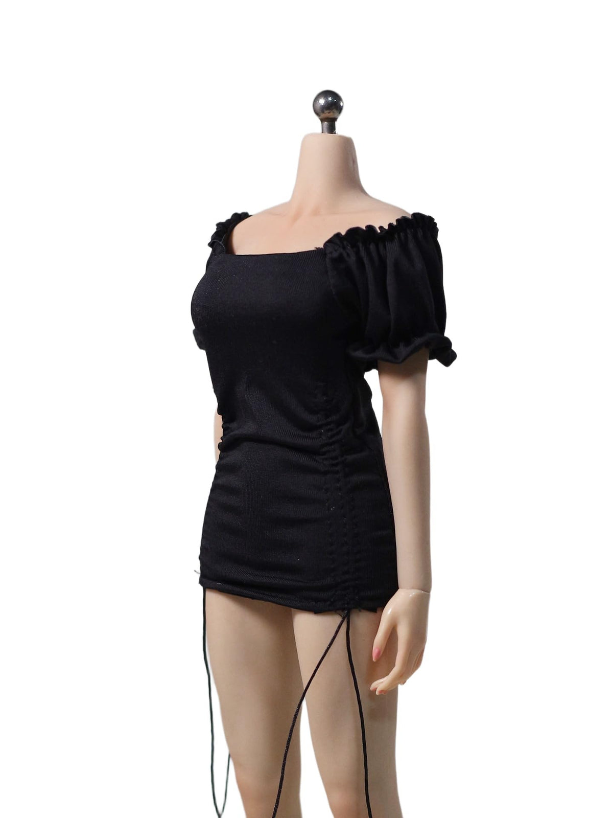 DMTOYS 1/6 scale female clothes French dress‌ black for 12 inch woman action figure DF094
