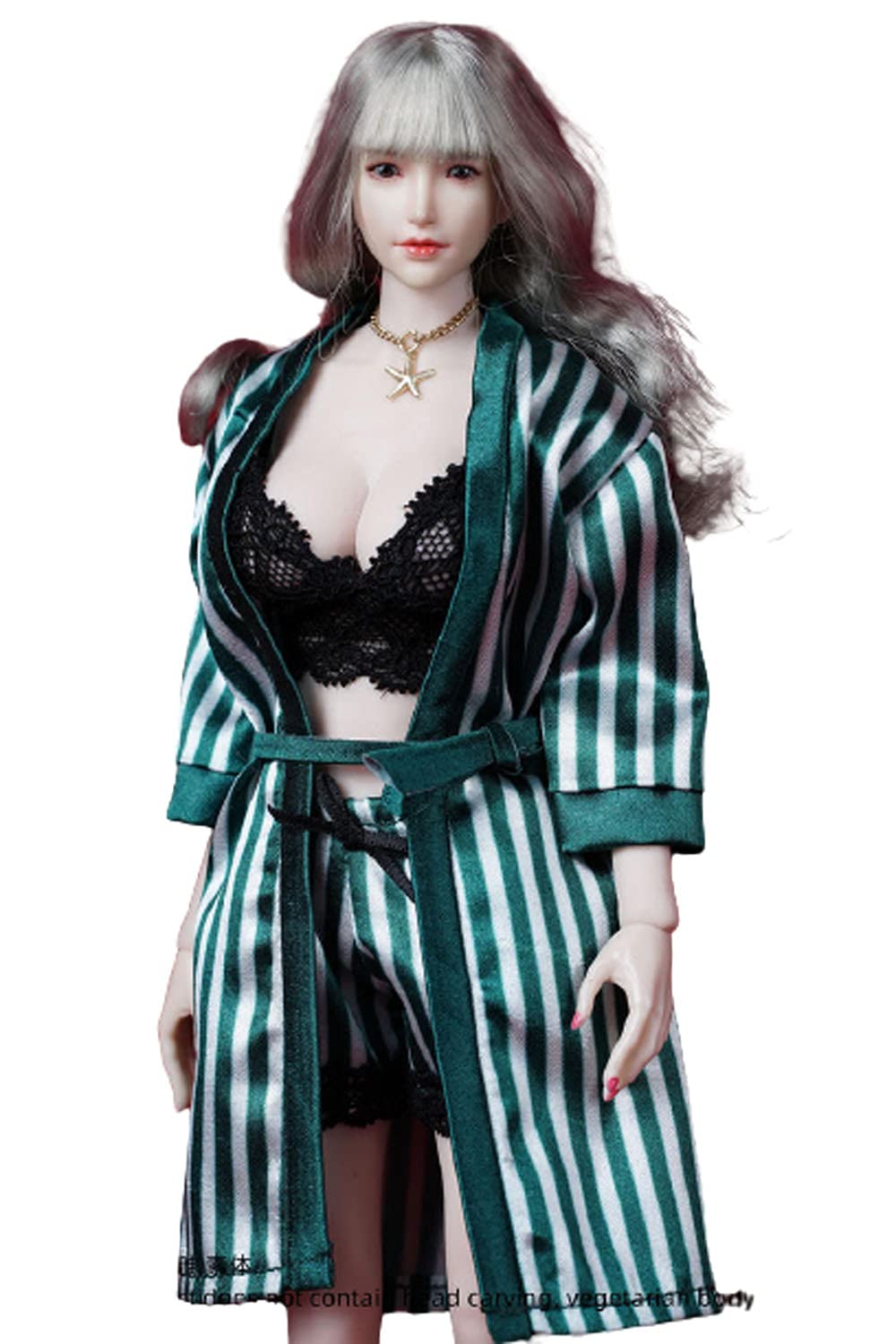 SA Toys SA024 1/6 scale three-piece pajamas for 12 inch phicen sexy women body doll collectable action figure A