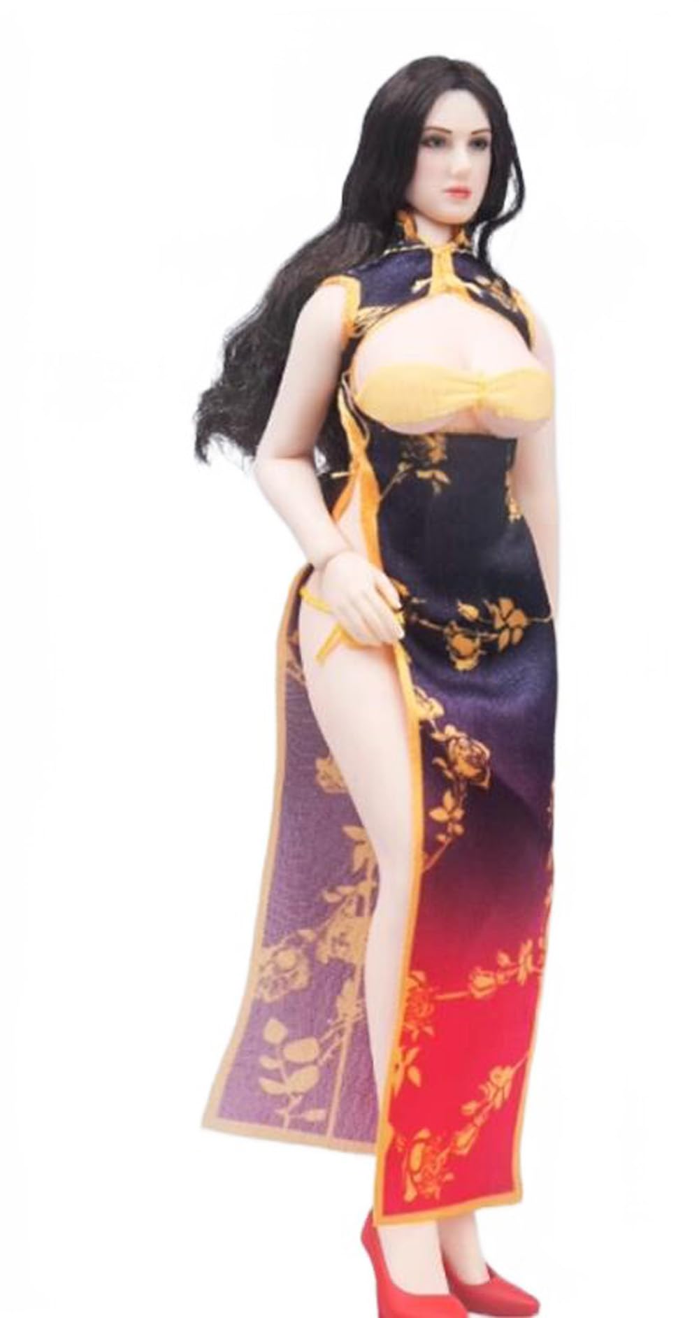 1/12 scale female clothes Cheongsam for 6 inch woman action figure body TYM149