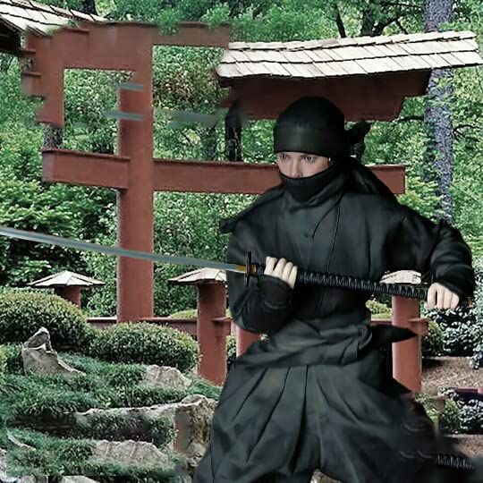i8 TOYS TOYS DAO 1/6 Scale Women's Clothing Japanese Ninja Suit for 12 Inch Female Doll Black (TDA-04B)