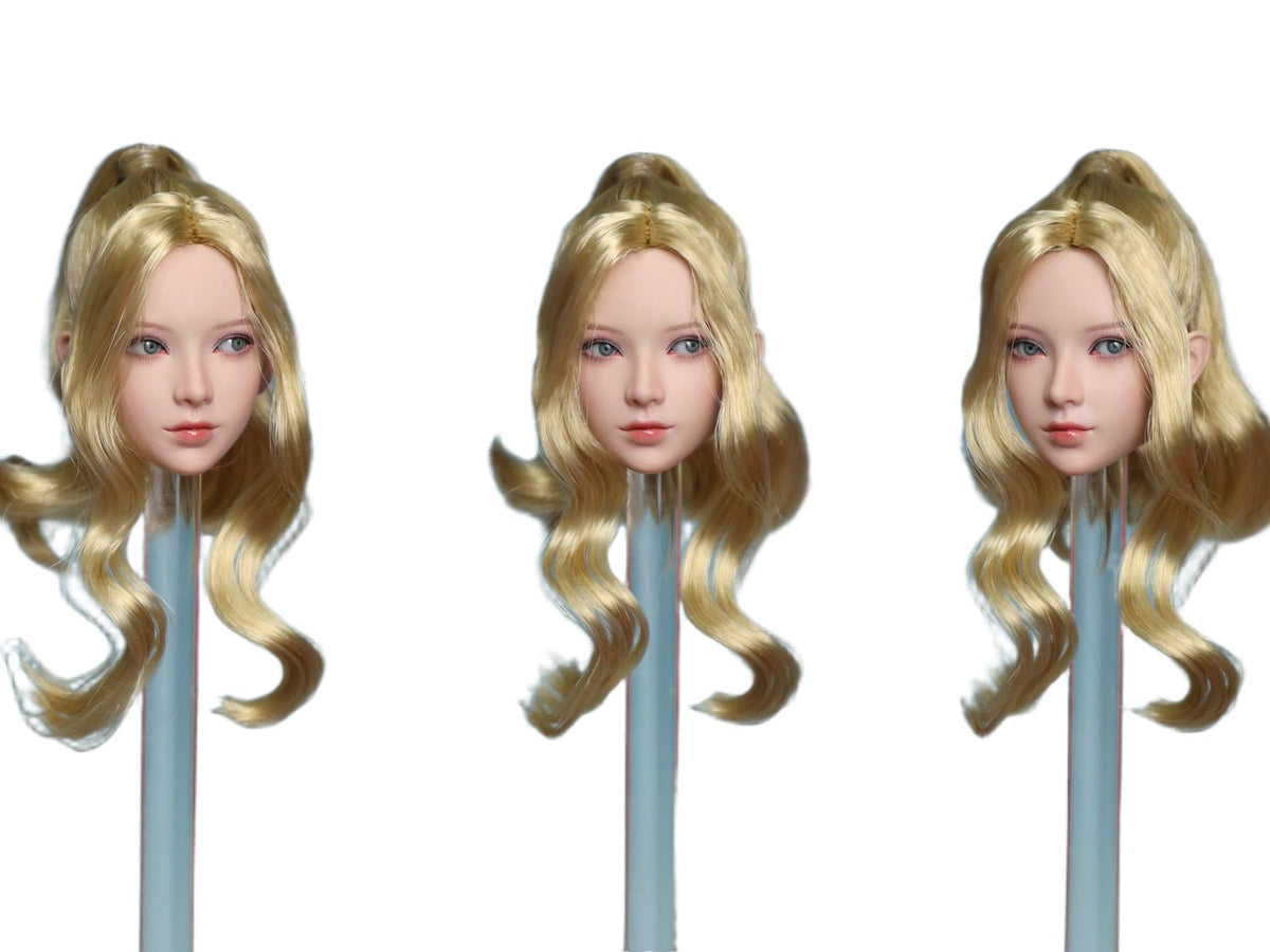 JKTOYS 1/6 scale female head sculpt with movable eyes for 12 inch woman action figure