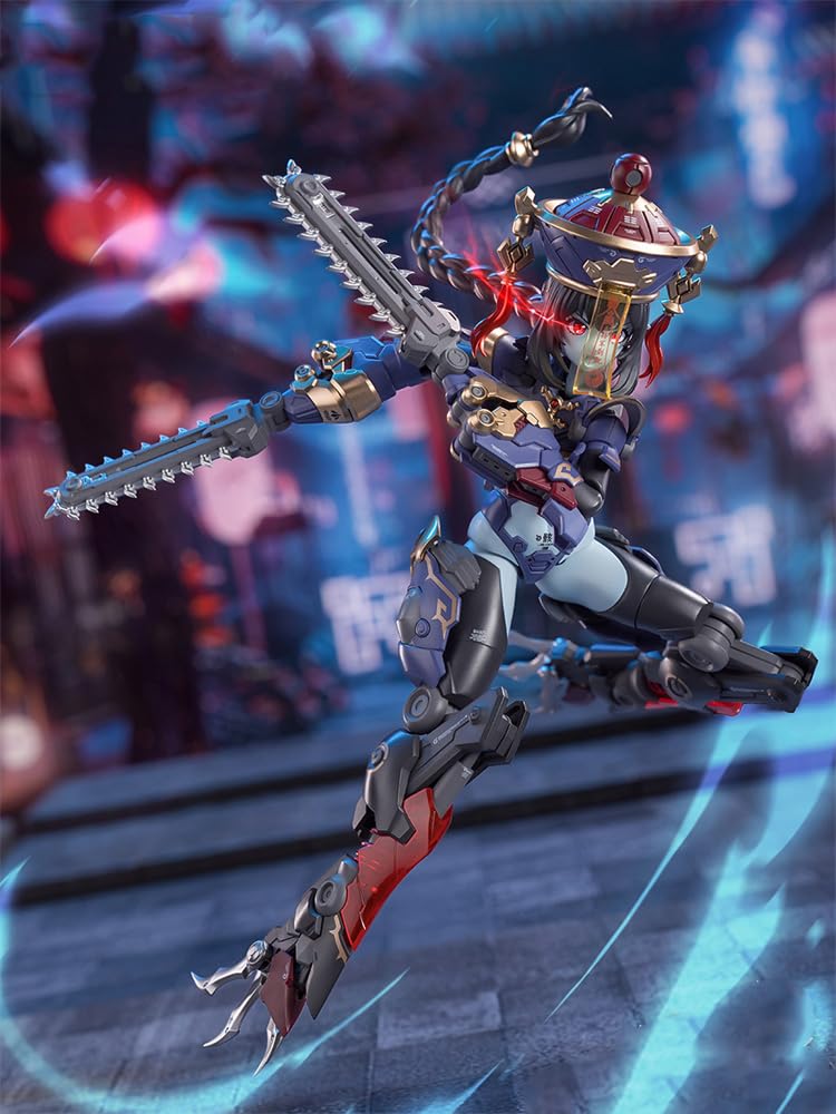HEMOXIAN 1/12 Scale mecha girl JIULIAN 7.48 inch full action plastic model kits JS-009