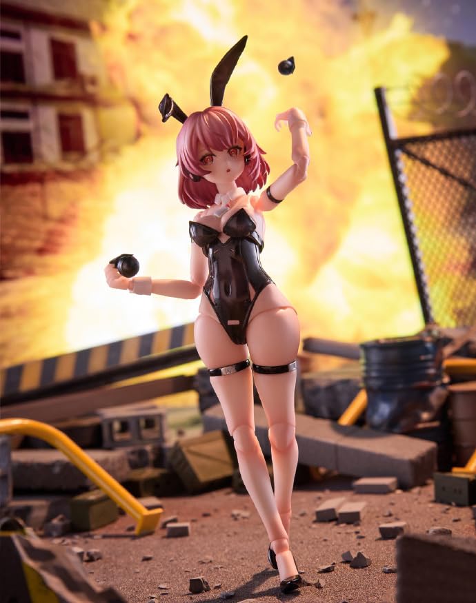 Sushing 1/12 scale Rabbit Rapid Response Squad anime girl 6 inch woman action figure