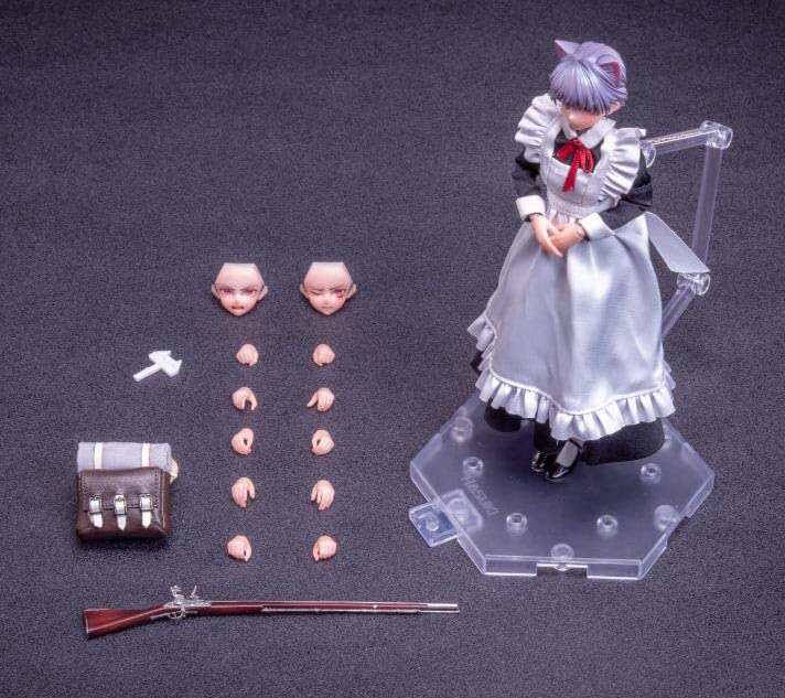 HASUKI Feiqizii Cute Girl Action Figure, 6 inch, 1/12 scale